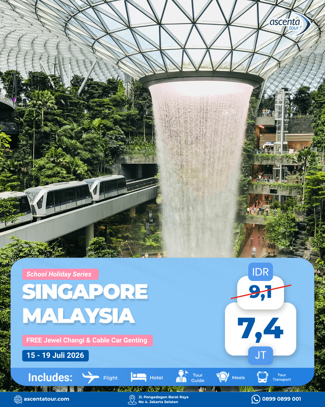 Tour Singapore Malaysia 5D4N