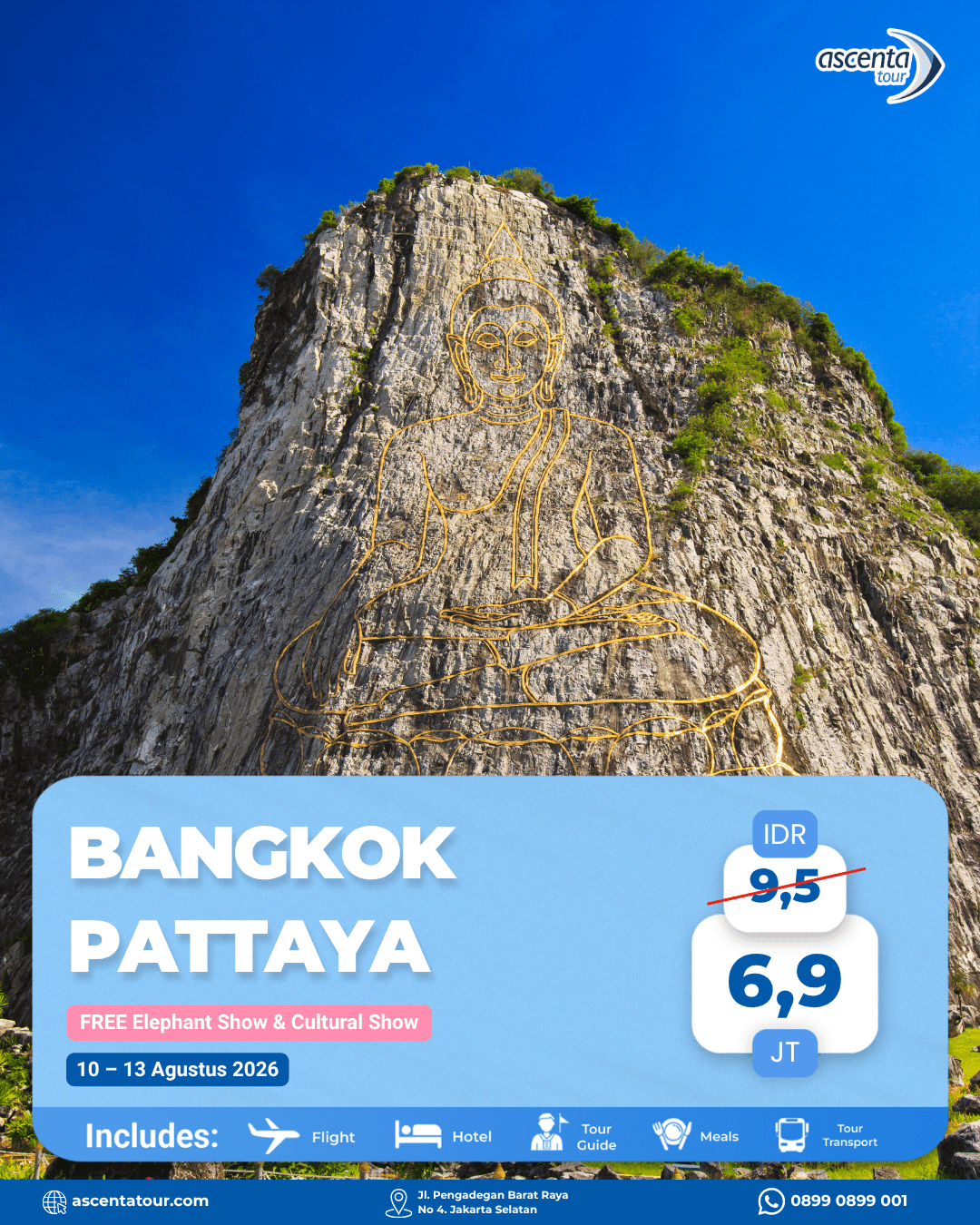 Tour Thailand Bangkok Pattaya 4D3N