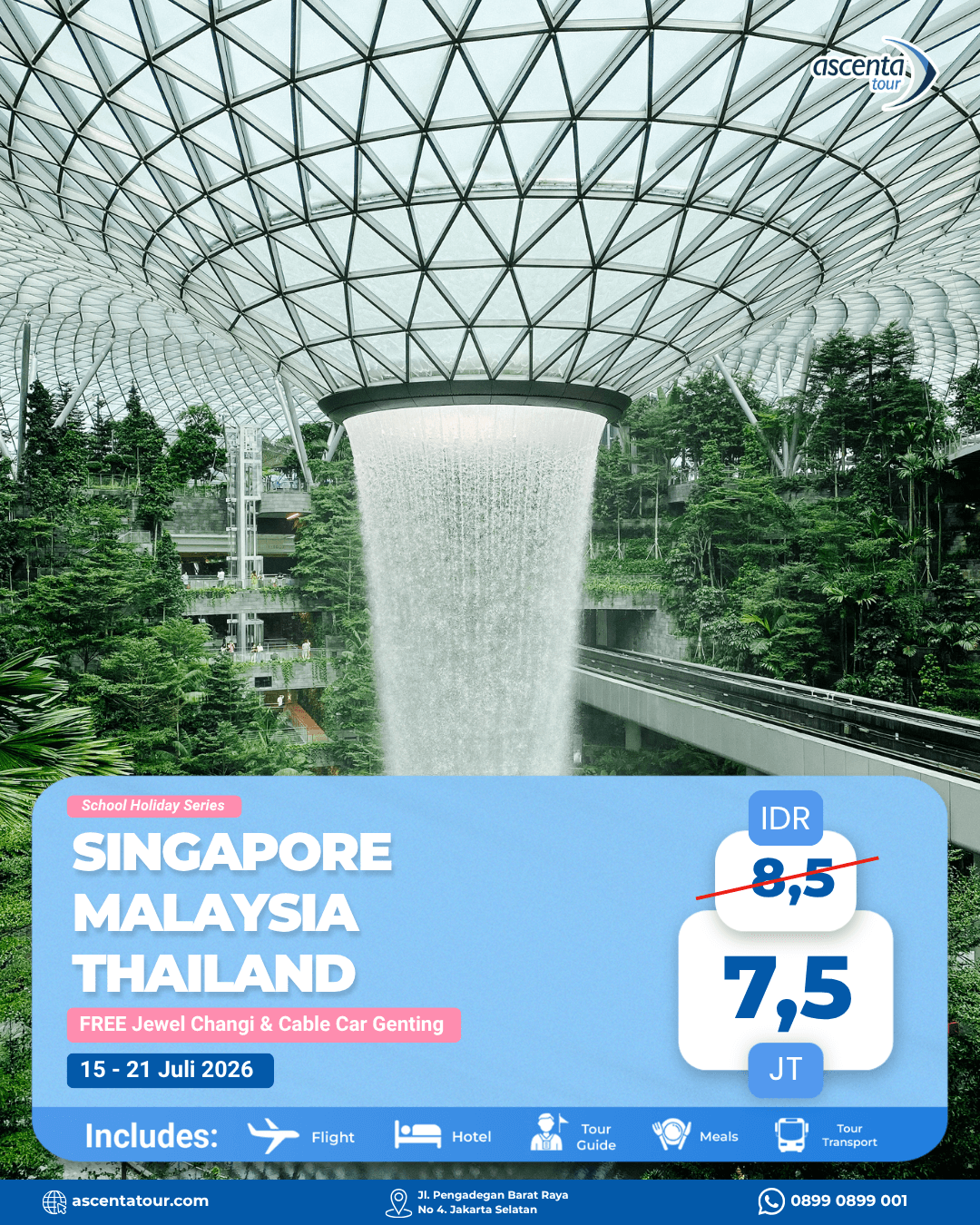 Tour 3 Negara Singapore Malaysia Thailand 7D6N