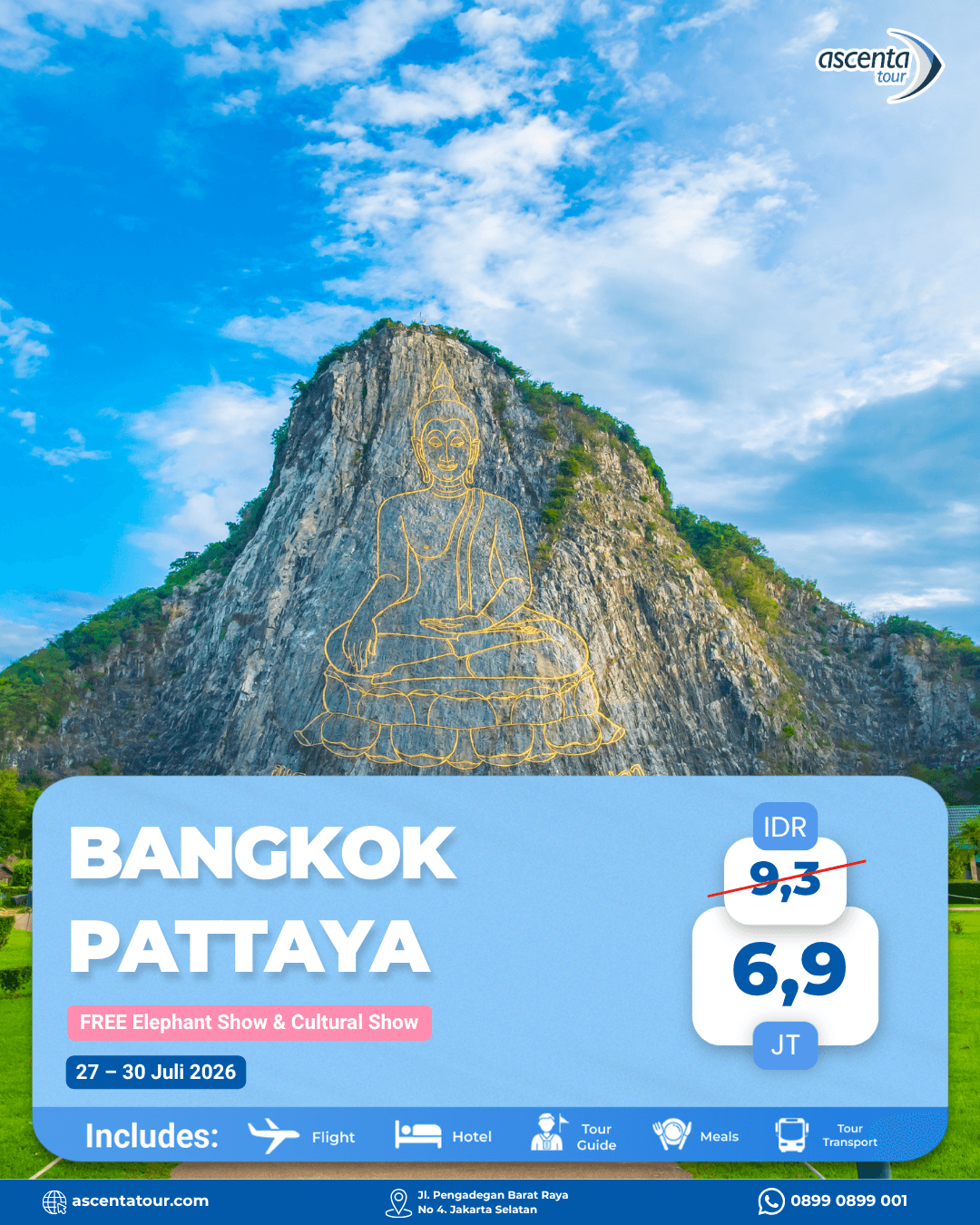 Tour Thailand Bangkok Pattaya 4D3N