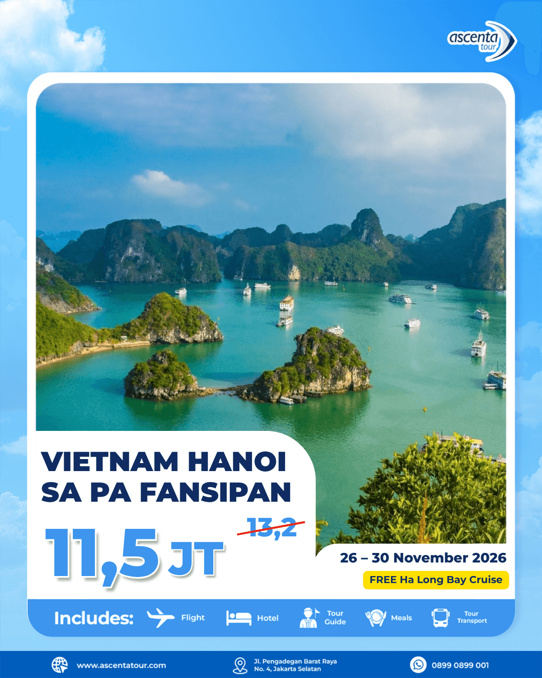 Tour Vietnam Hanoi Sa Pa Fansipan 5D