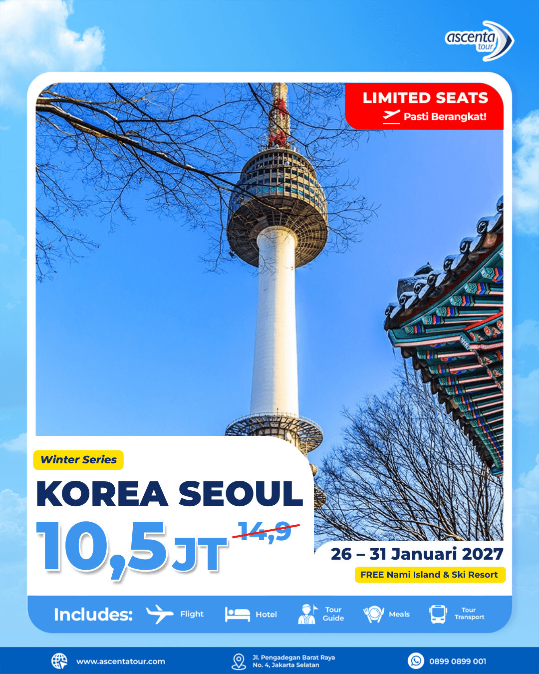TOUR KOREA WINTER 6D 