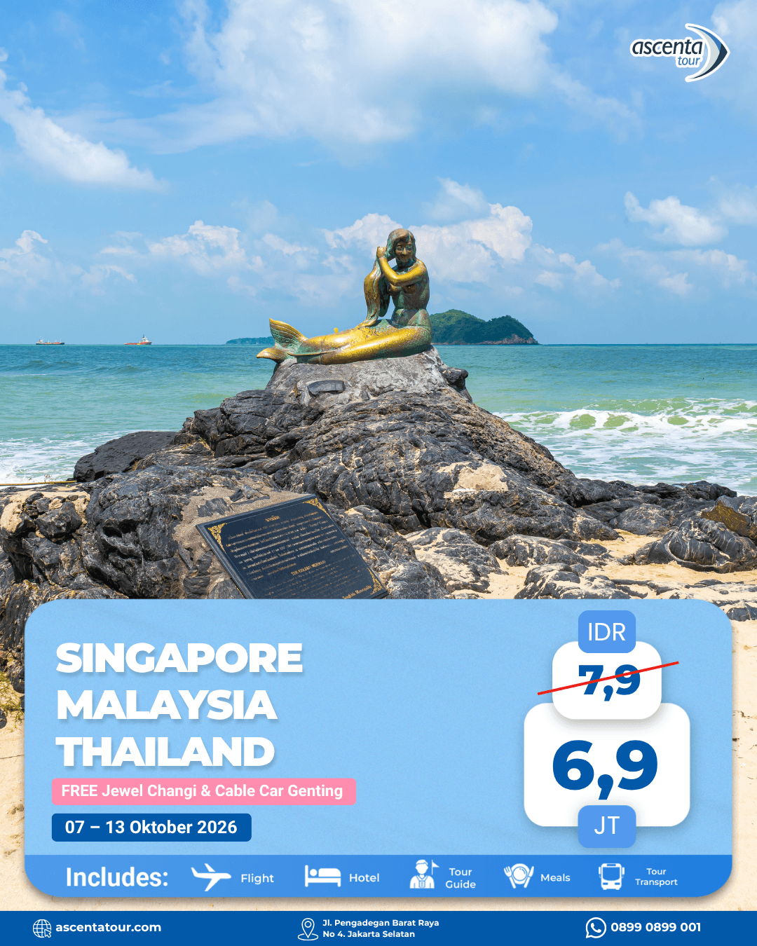 Tour 3 Negara Singapore Malaysia Thailand 7D6N