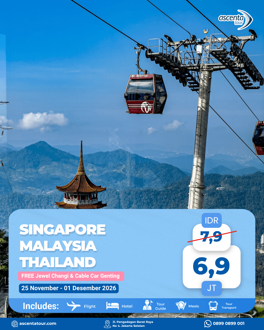 Tour 3 Negara Singapore Malaysia Thailand 7D6N