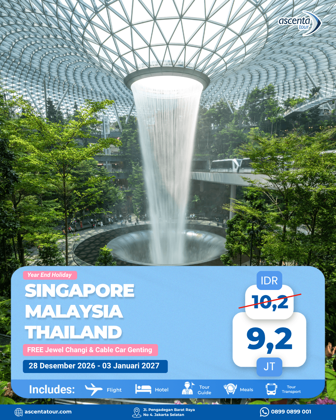 Tour 3 Negara Singapore Malaysia Thailand 7D6N