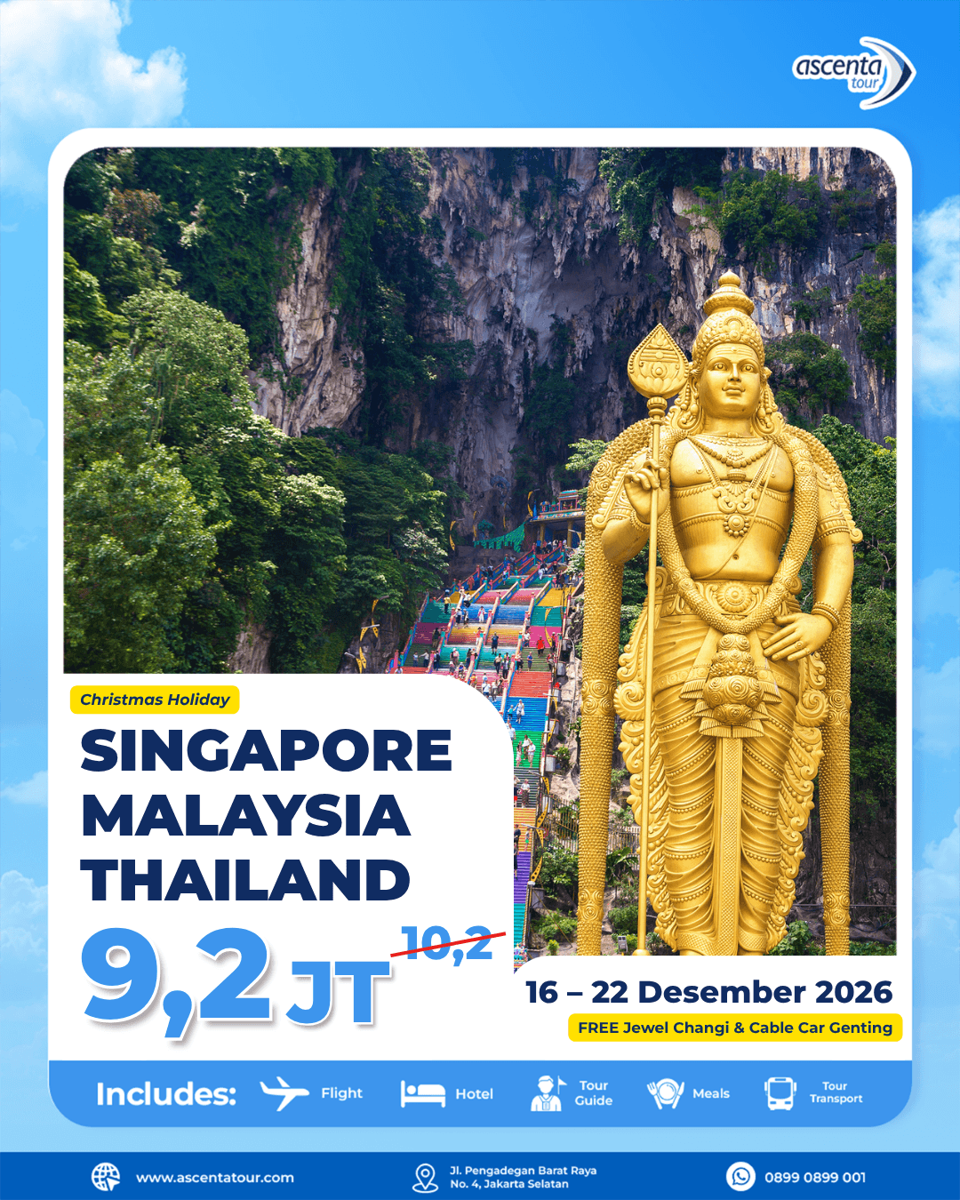 Tour 3 Negara Singapore Malaysia Thailand 7D6N