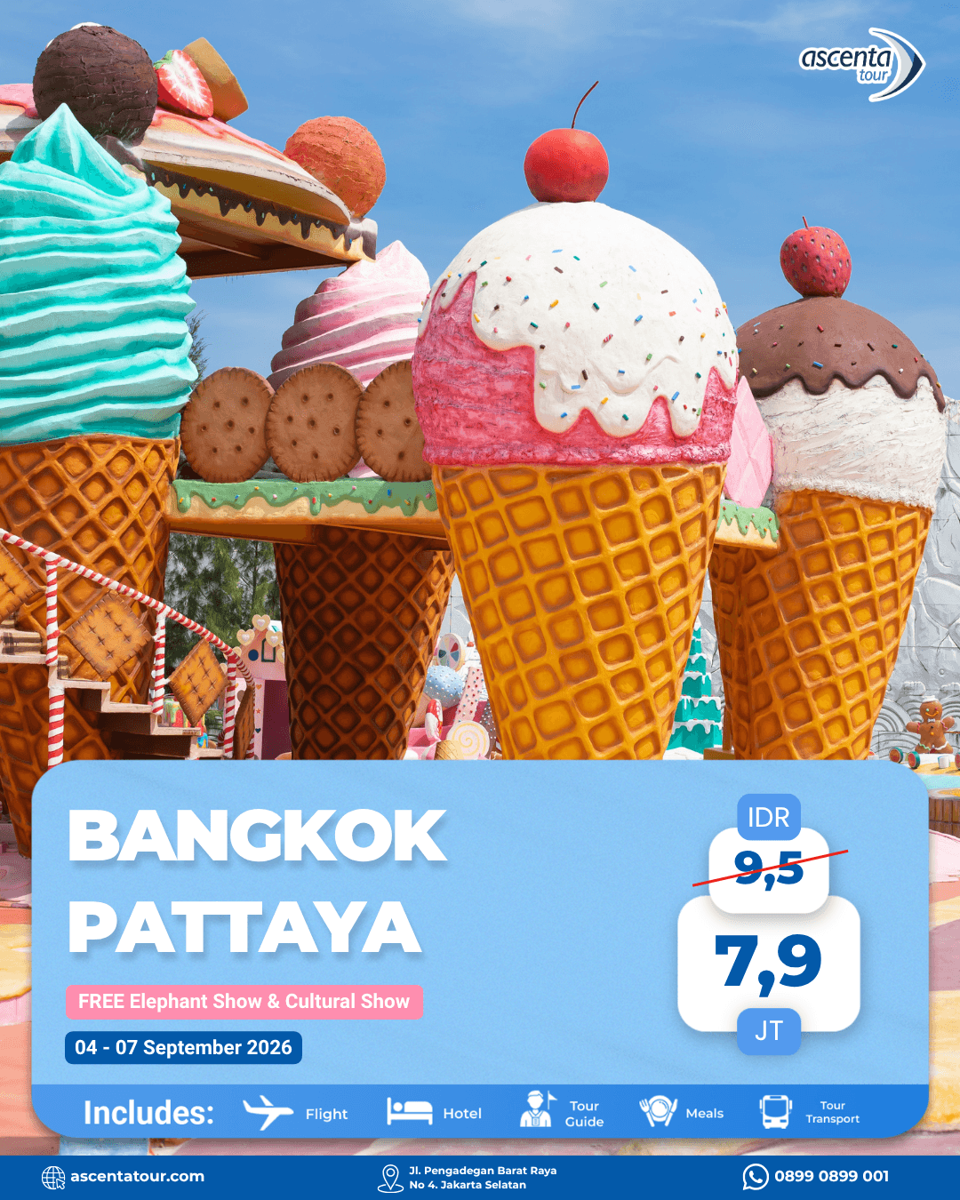 Tour Thailand Bangkok Pattaya 4D3N