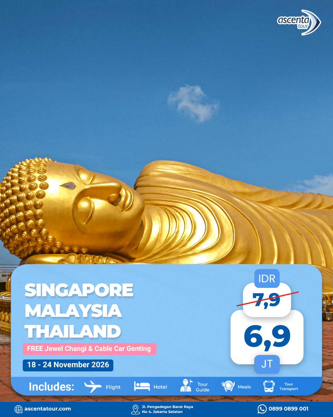 Tour 3 Negara Singapore Malaysia Thailand 7D6N