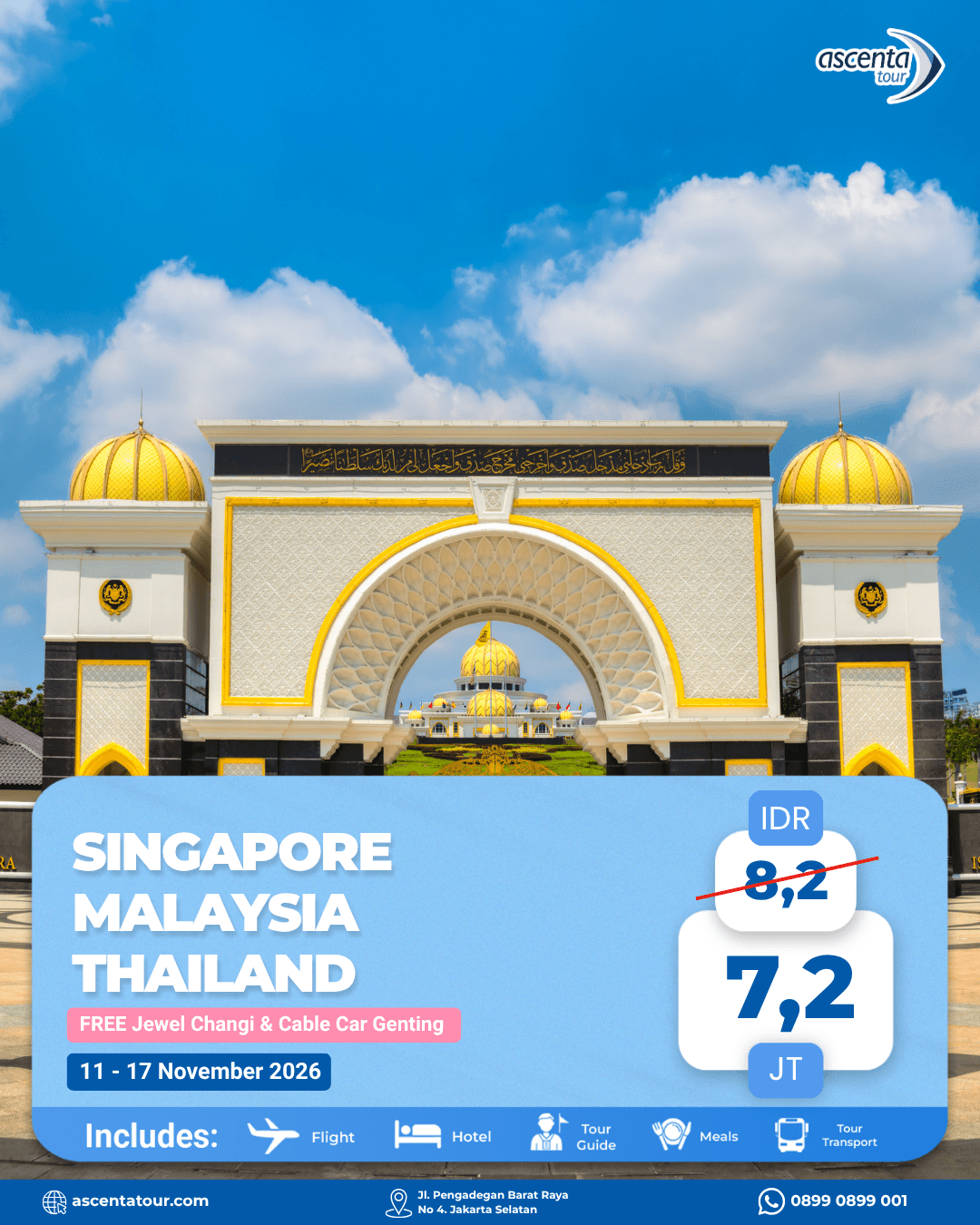 Tour 3 Negara Singapore Malaysia Thailand 7D6N