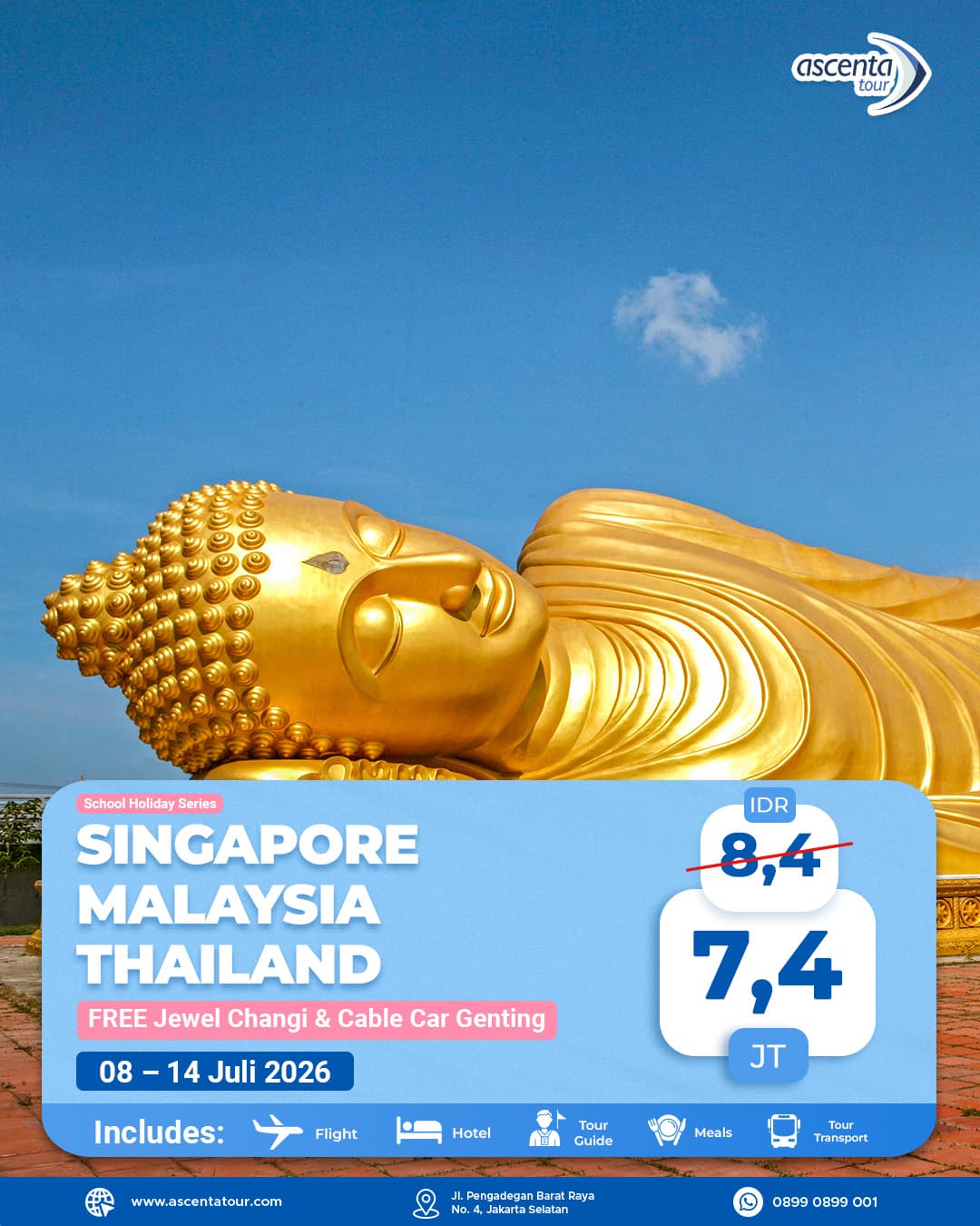 Tour 3 Negara Singapore Malaysia Thailand 7D6N
