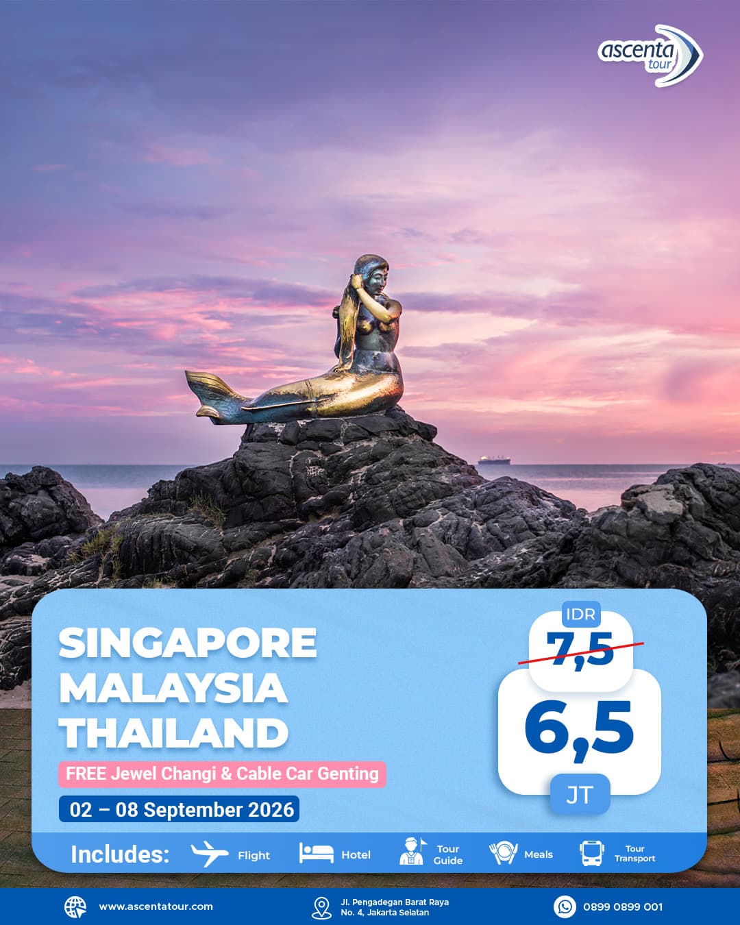 Tour 3 Negara Singapore Malaysia Thailand 7D6N