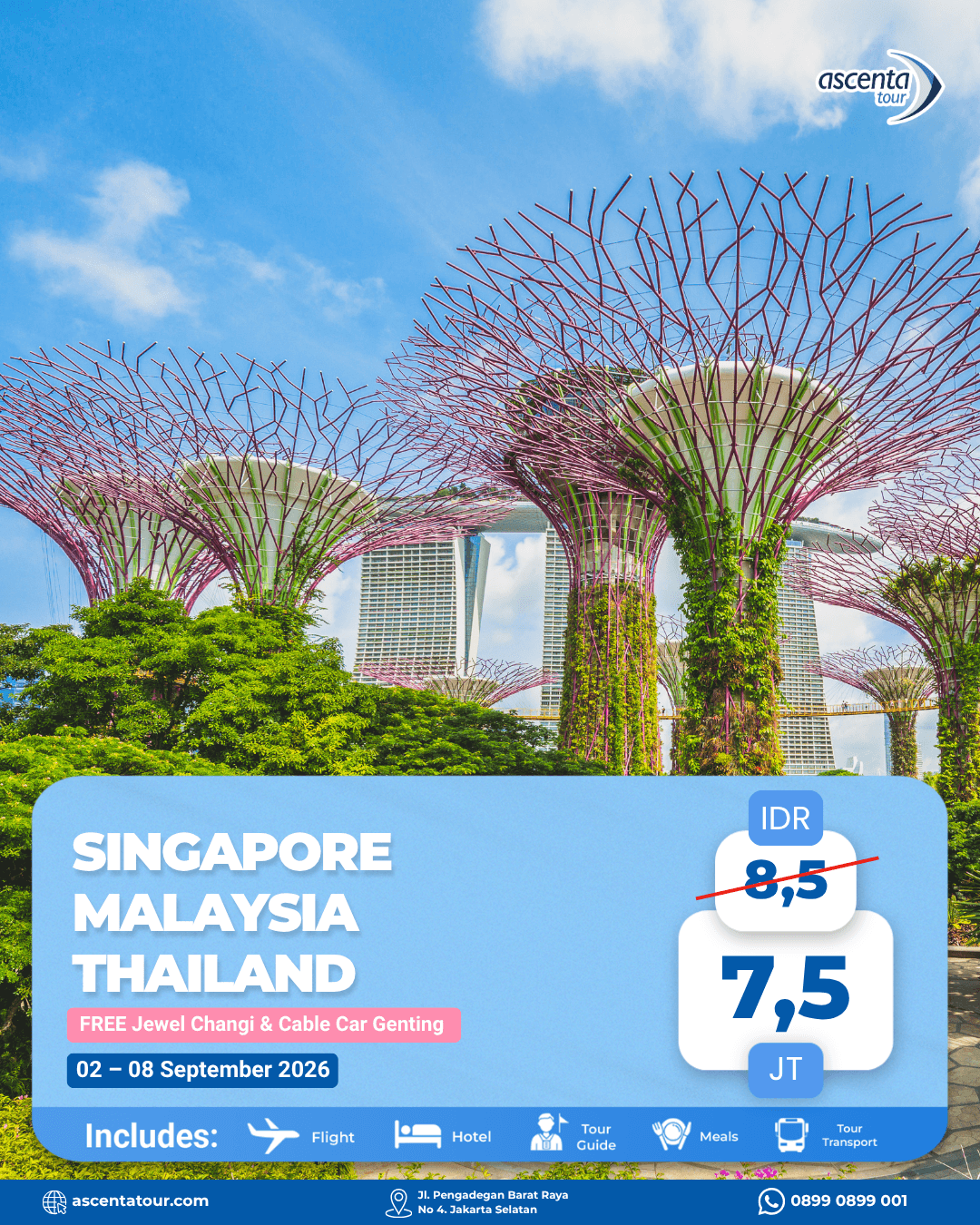 Tour 3 Negara Singapore Malaysia Thailand 7D6N