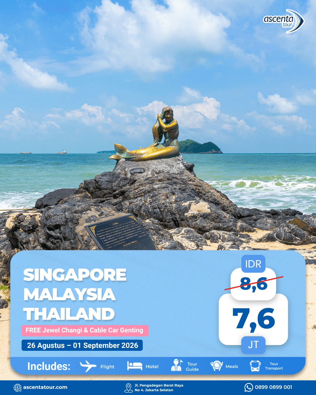 Tour 3 Negara Singapore Malaysia Thailand 7D6N