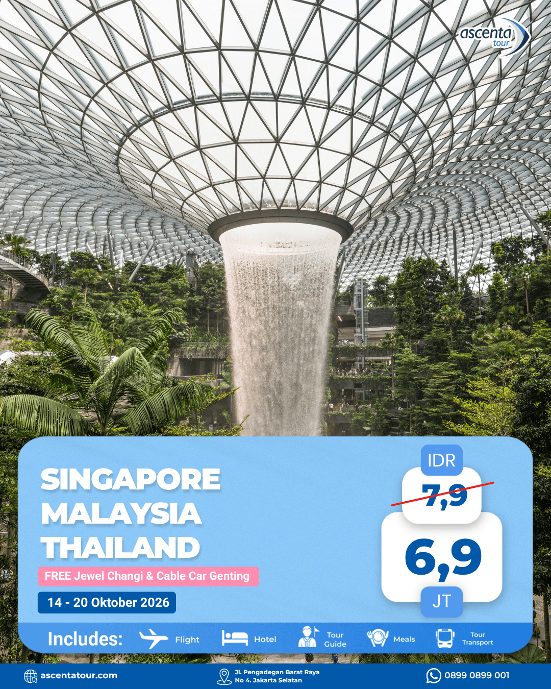 Tour 3 Negara Singapore Malaysia Thailand 7D6N