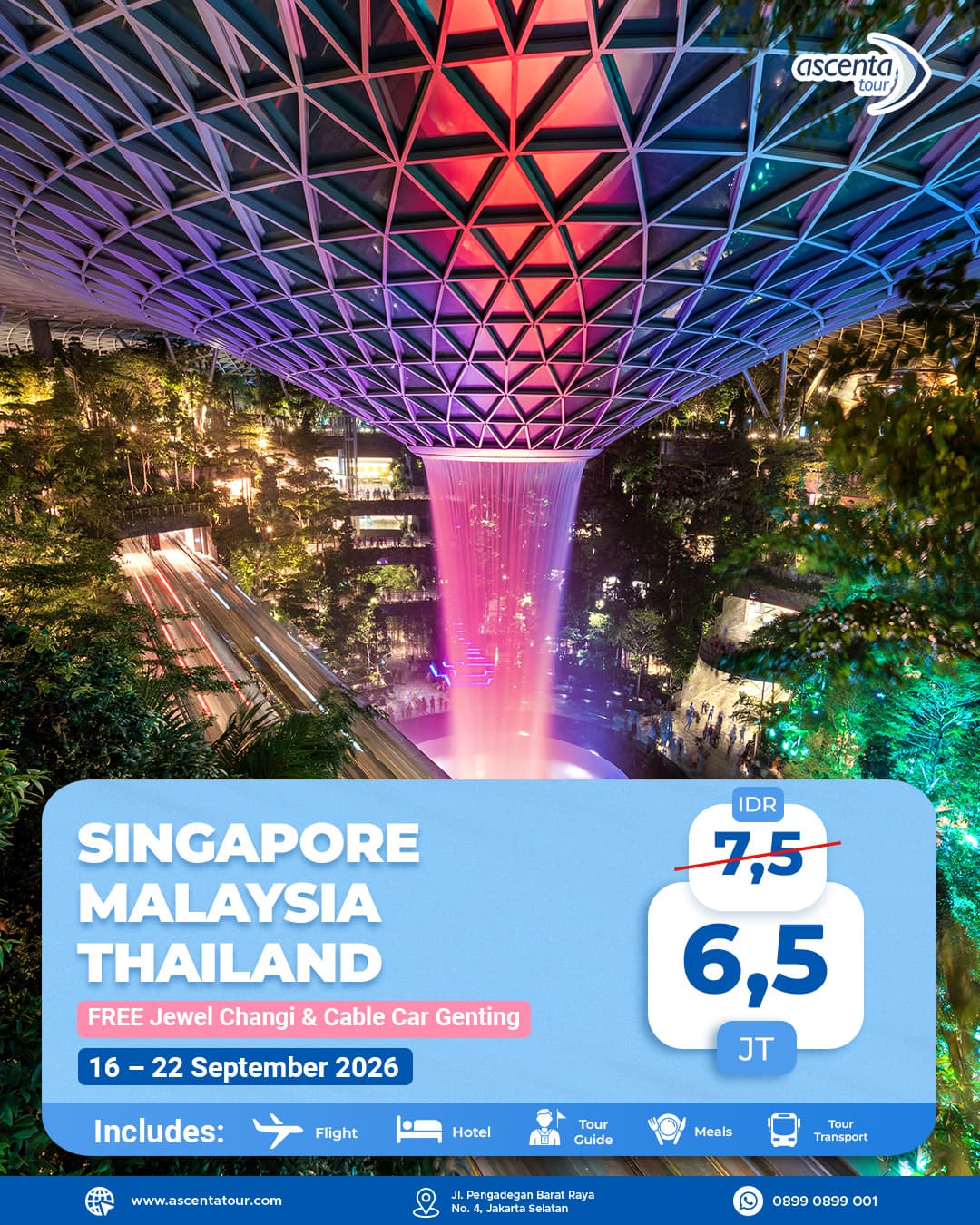 Tour 3 Negara Singapore Malaysia Thailand 7D6N