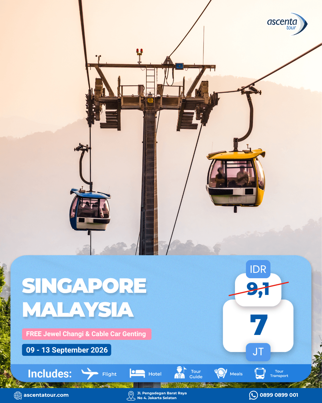 Tour Singapore Malaysia 5D4N