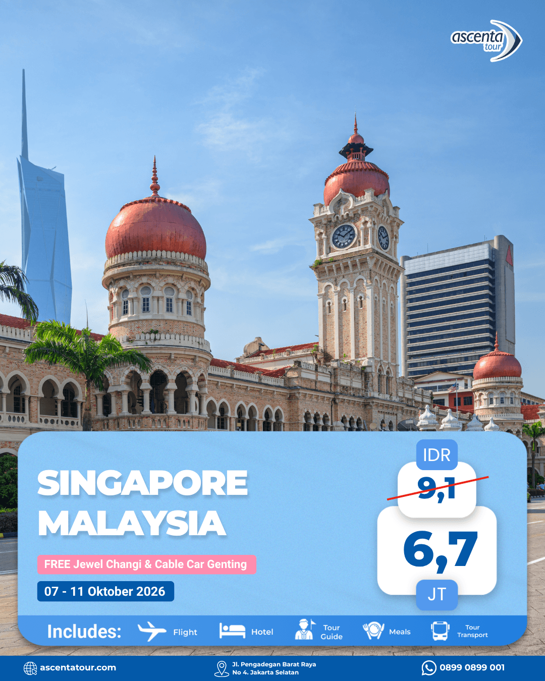 Tour Singapore Malaysia 5D4N