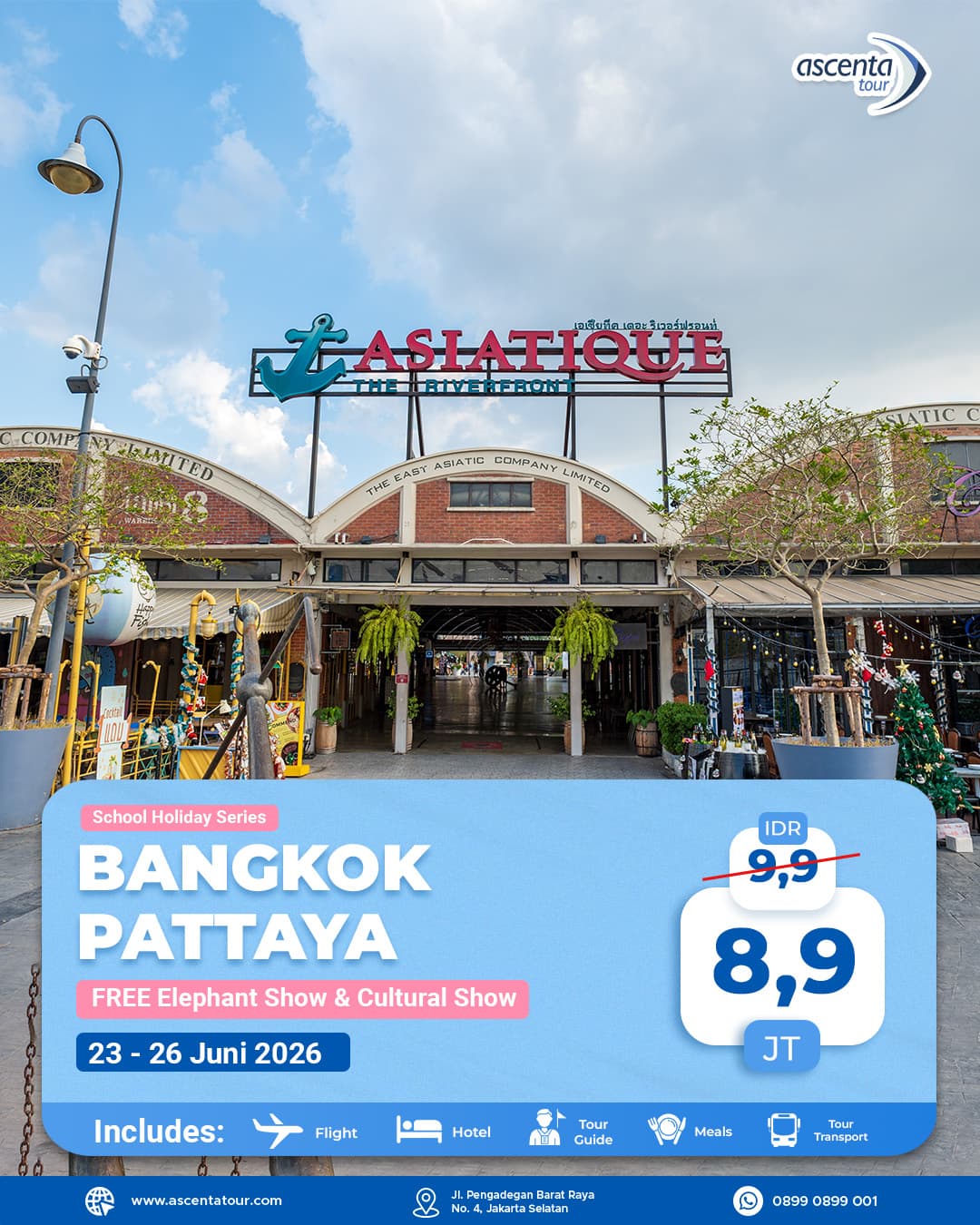 Tour Thailand Bangkok Pattaya 4D3N