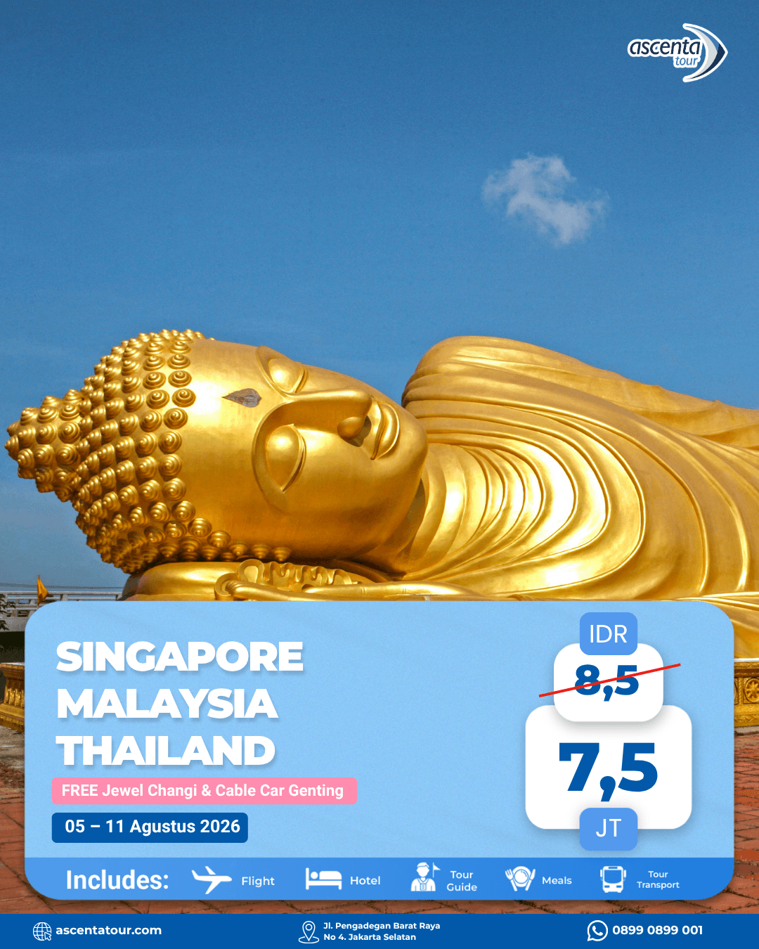 Tour 3 Negara Singapore Malaysia Thailand 7D6N