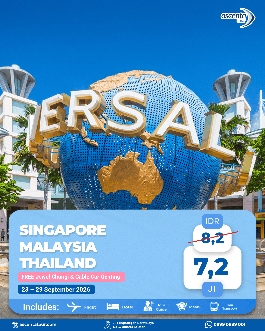 Tour 3 Negara Singapore Malaysia Thailand 7D6N