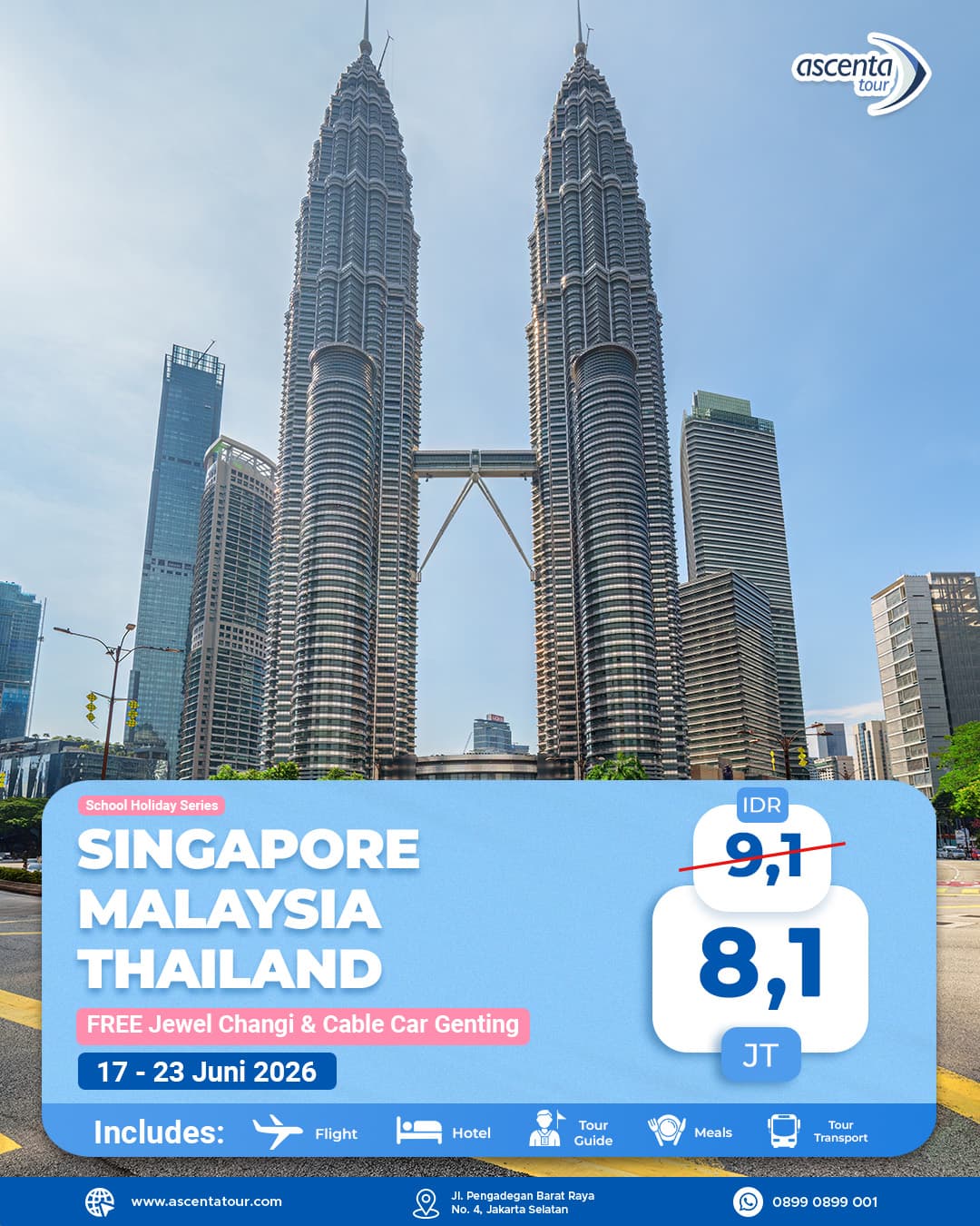Tour 3 Negara Singapore Malaysia Thailand 7D6N