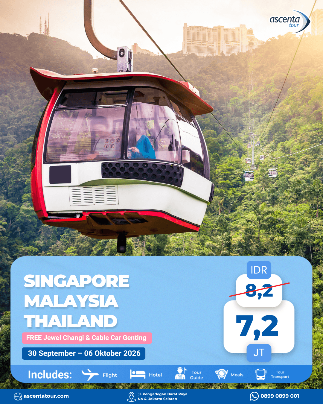 Tour 3 Negara Singapore Malaysia Thailand 7D6N
