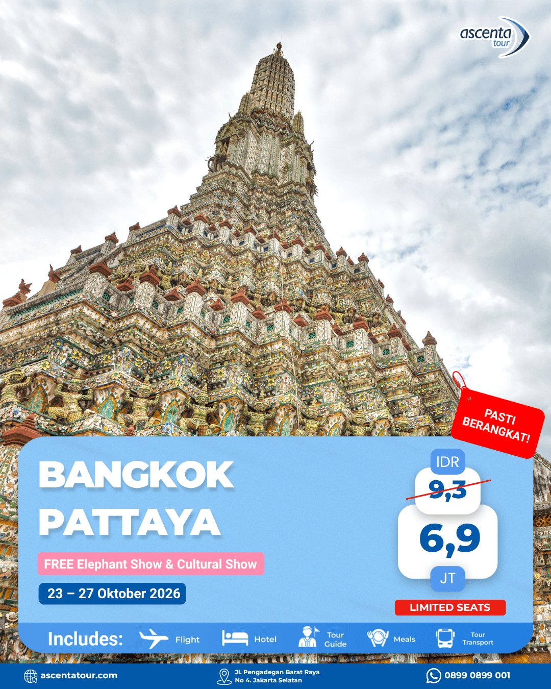 Tour Thailand Bangkok Pattaya 5D4N