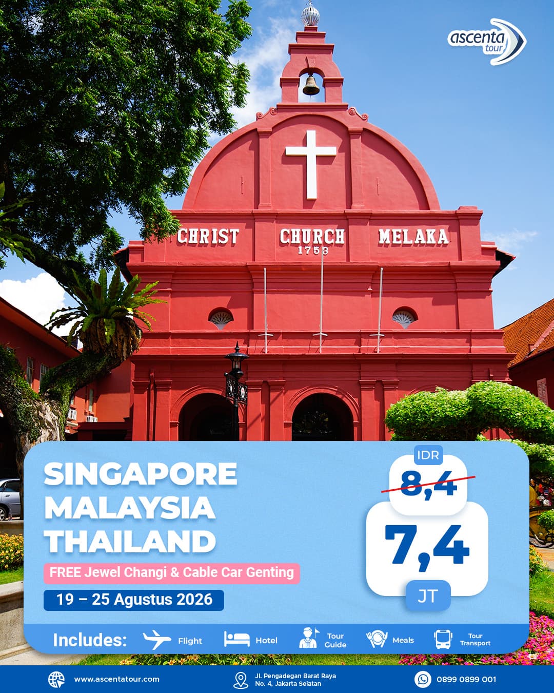 Tour 3 Negara Singapore Malaysia Thailand 7D6N