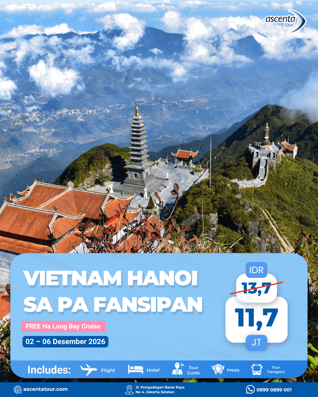 Tour Vietnam Hanoi Sa Pa Fansipan 5D