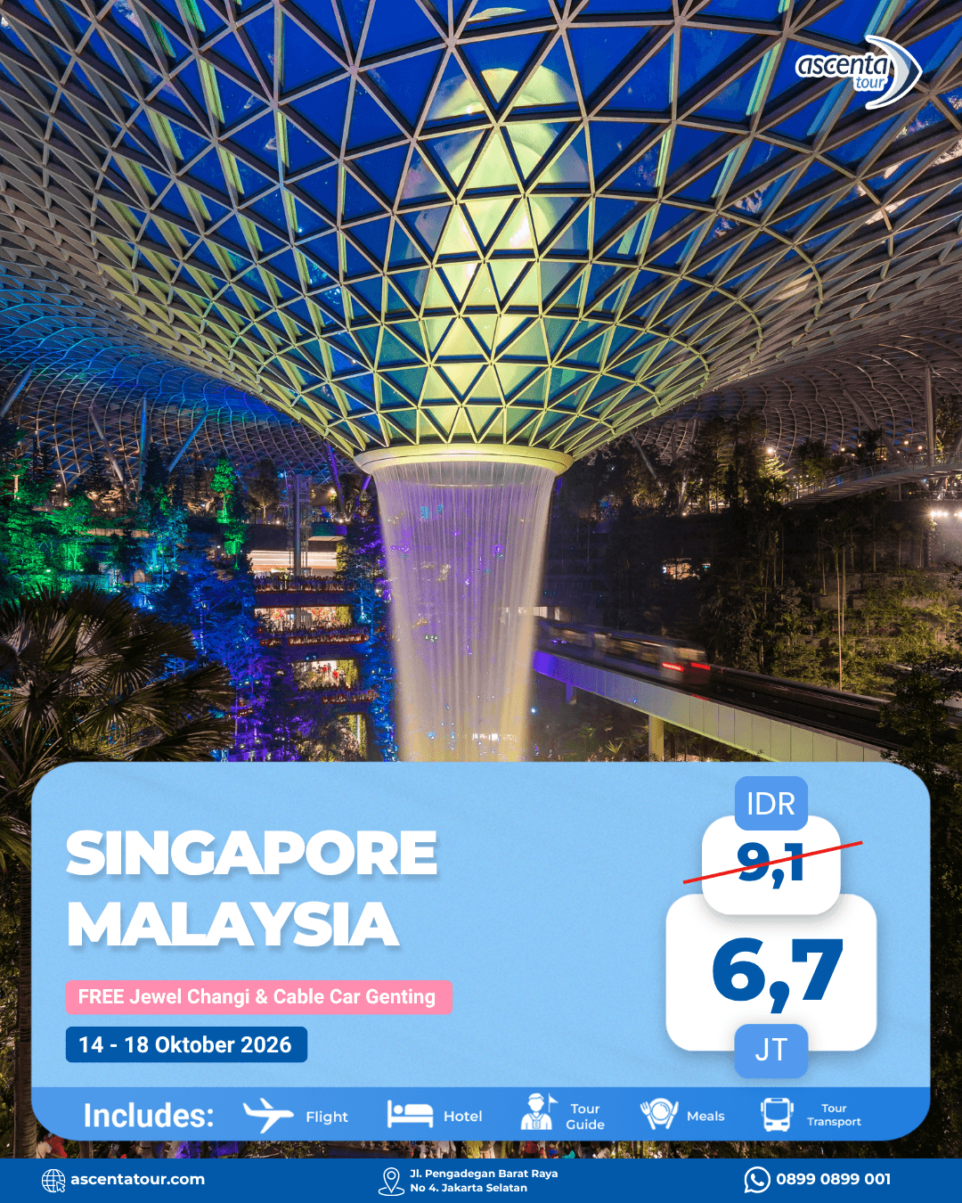 Tour Singapore Malaysia 5D4N