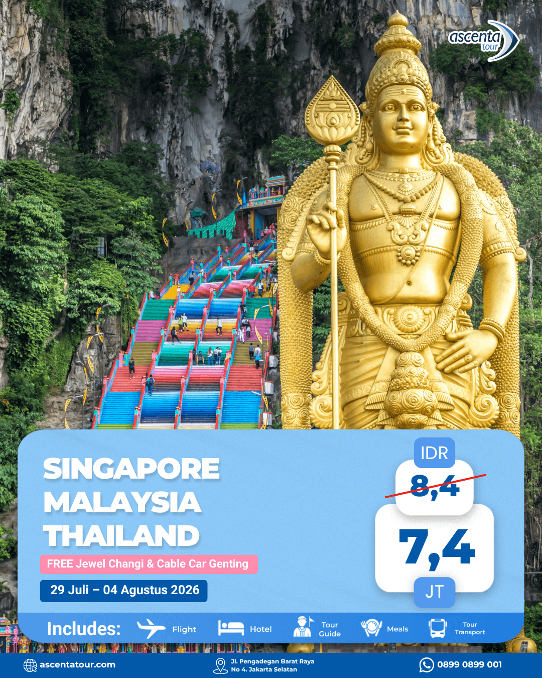 Tour 3 Negara Singapore Malaysia Thailand 7D6N
