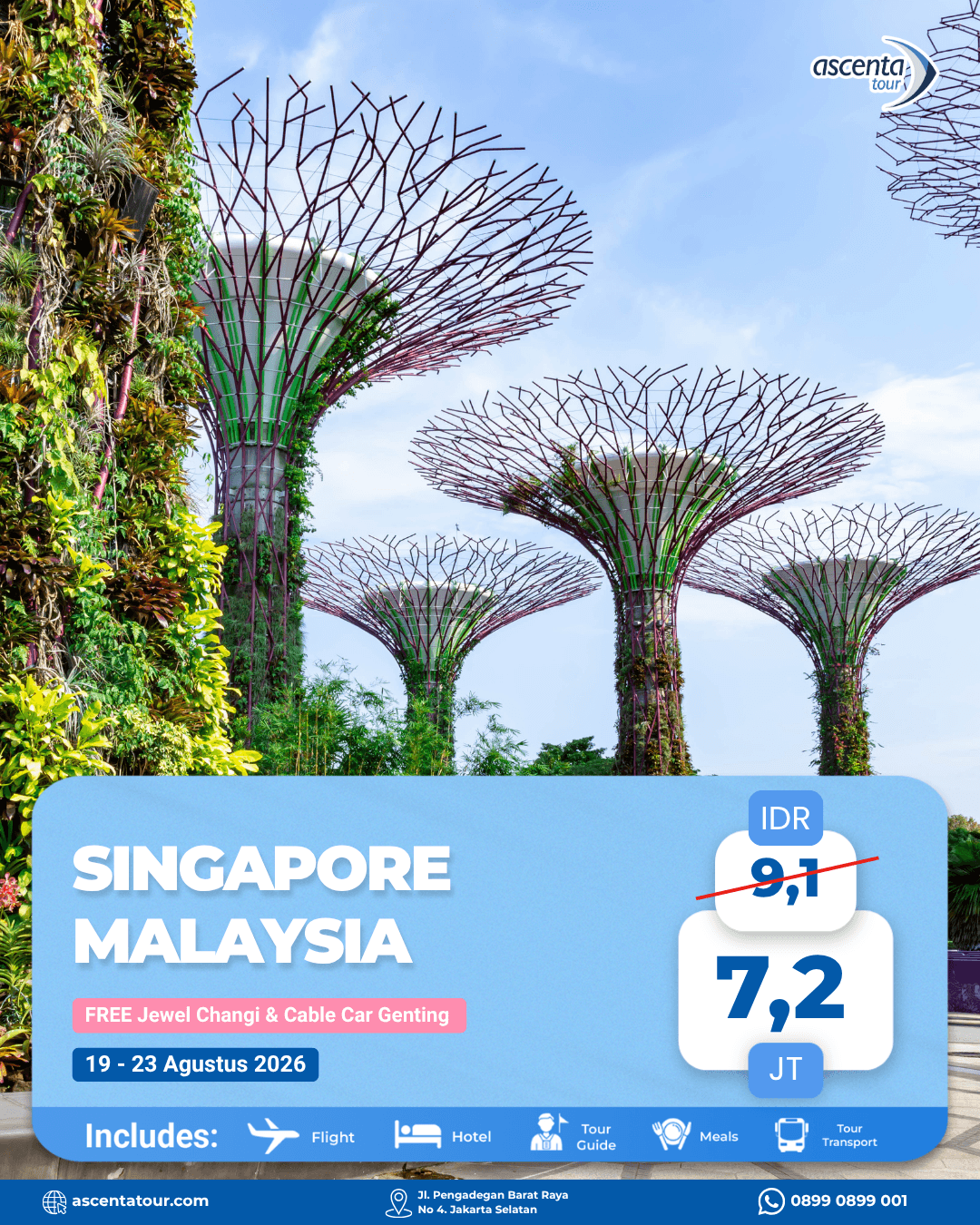 Tour Singapore Malaysia 5D4N