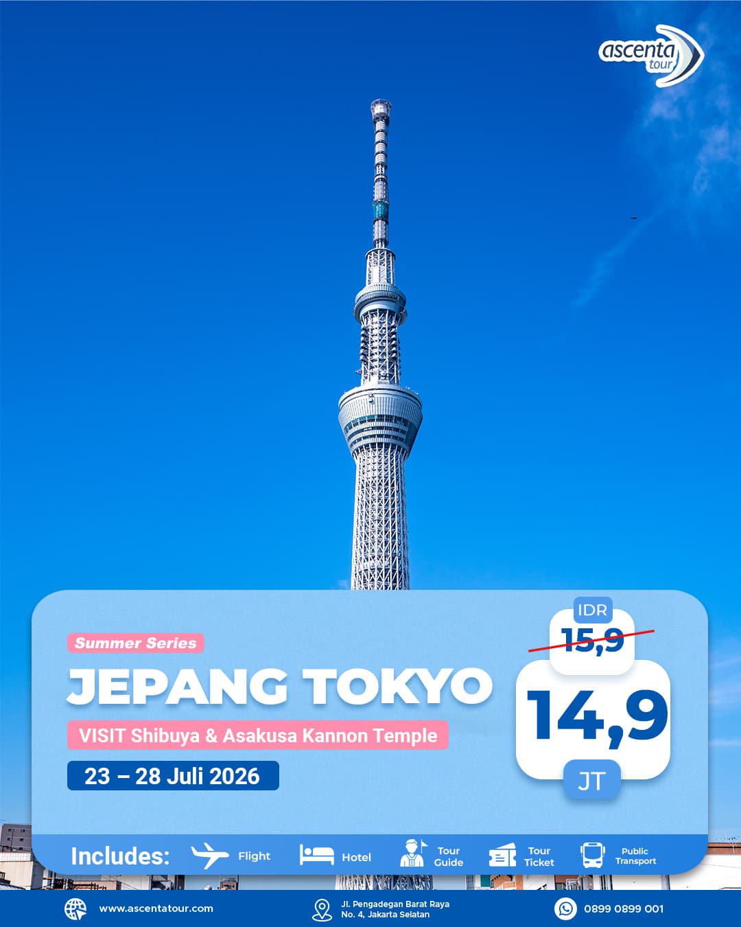 Tour Jepang Mono Tokyo 6D4N