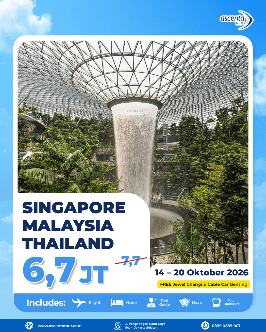 Tour 3 Negara Singapore Malaysia Thailand 7D6N