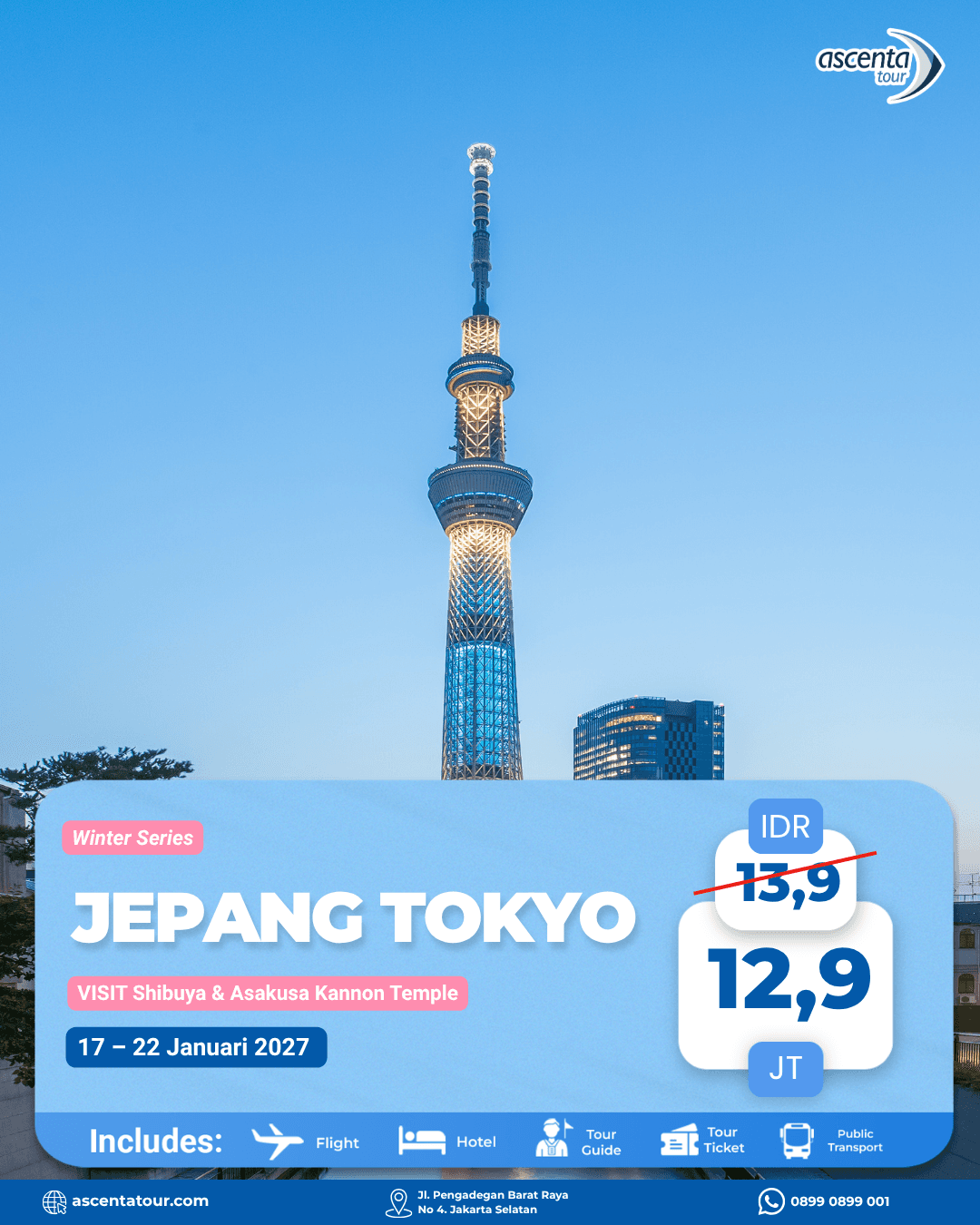 Tour Jepang Mono Tokyo 6D4N