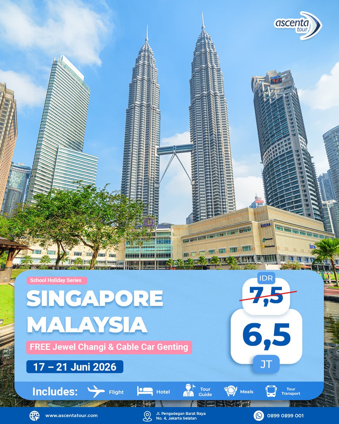 Tour Singapore Malaysia 5D4N