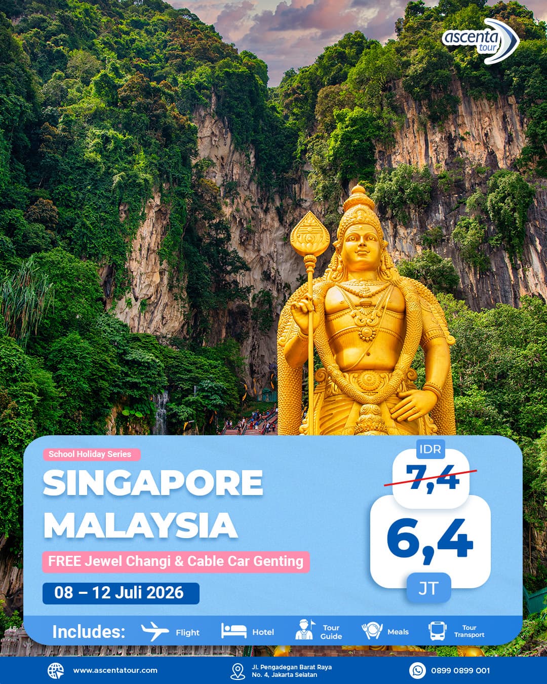 Tour Singapore Malaysia 5D4N