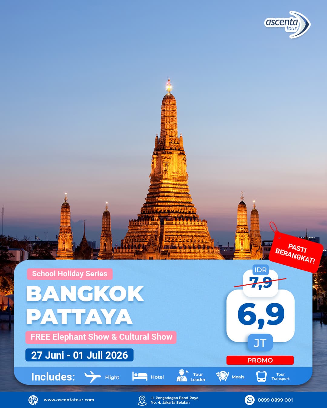 Tour Thailand Bangkok Pattaya 5D4N