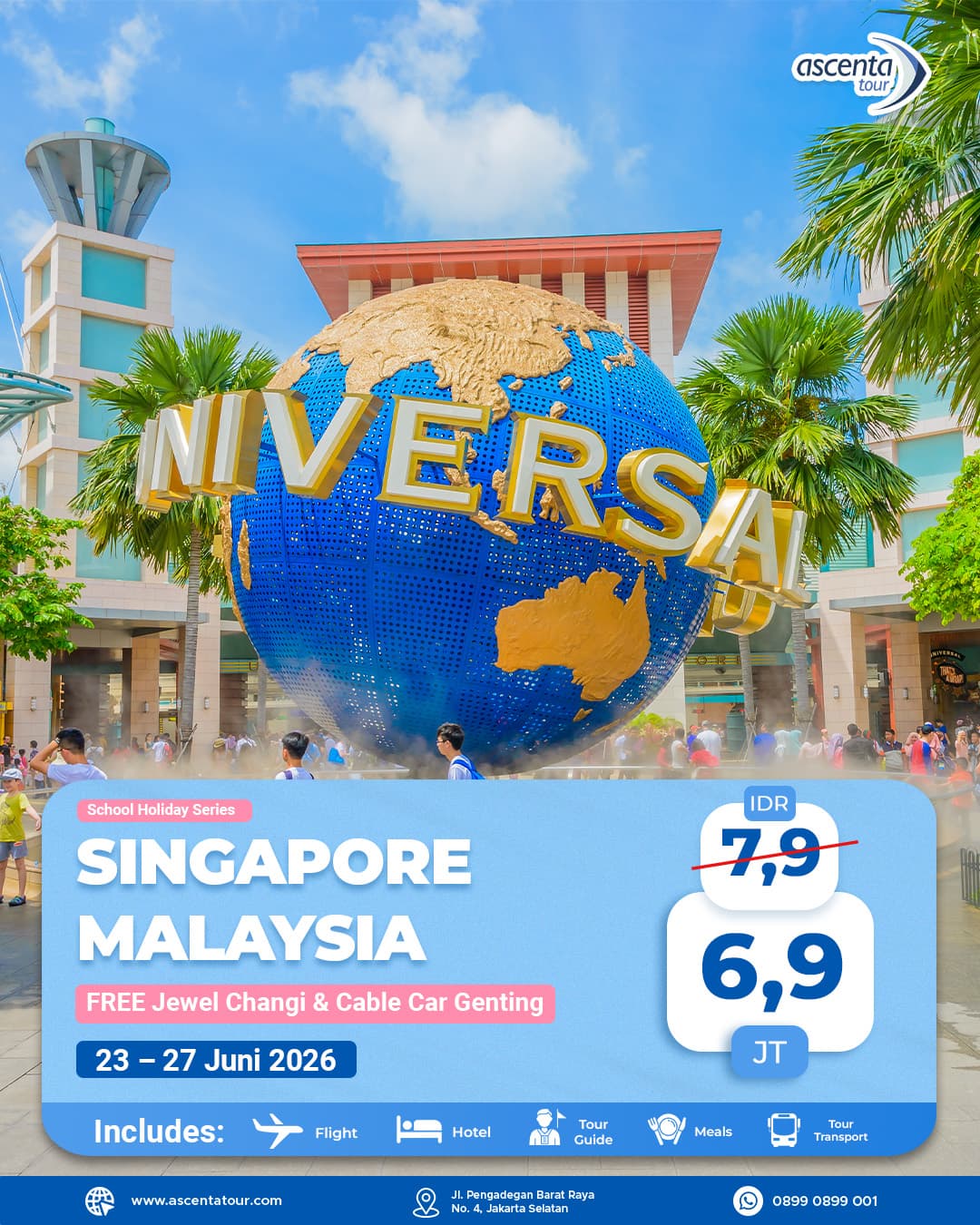 Tour Singapore Malaysia 5D4N