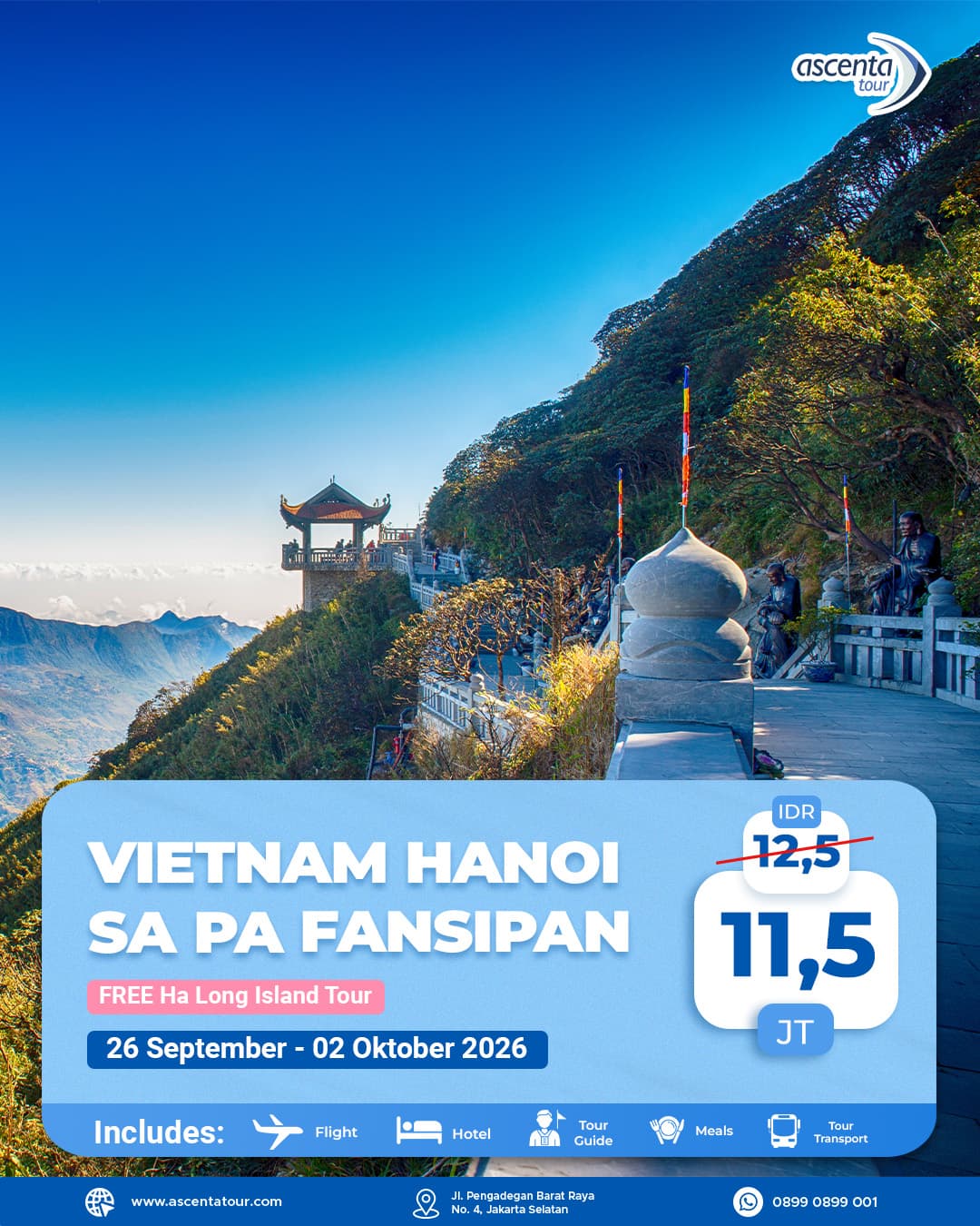 Tour Vietnam Hanoi Sa Pa Fansipan 7D