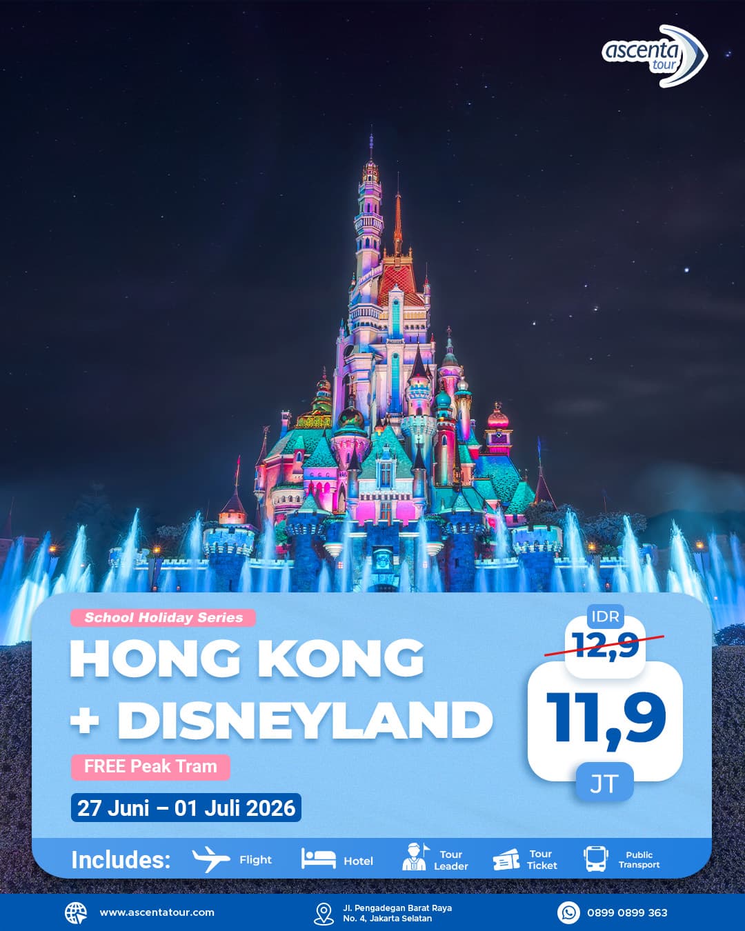 Tour Hong Kong 5D (FREE HONG KONG DISNEYLAND)